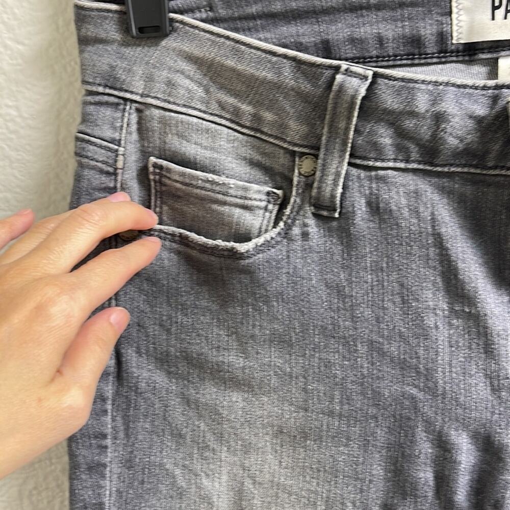 PAIGE Verdugo Ankle Side Zip Super Skinny Jeans Gray size 28 - Picture 6 of 14